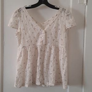 Denim & Supply Floral Baby Doll Top